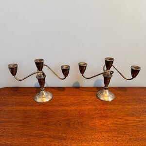 Vintage Sterling Silver Duchin Creation Candelabra Set [Item 0079]